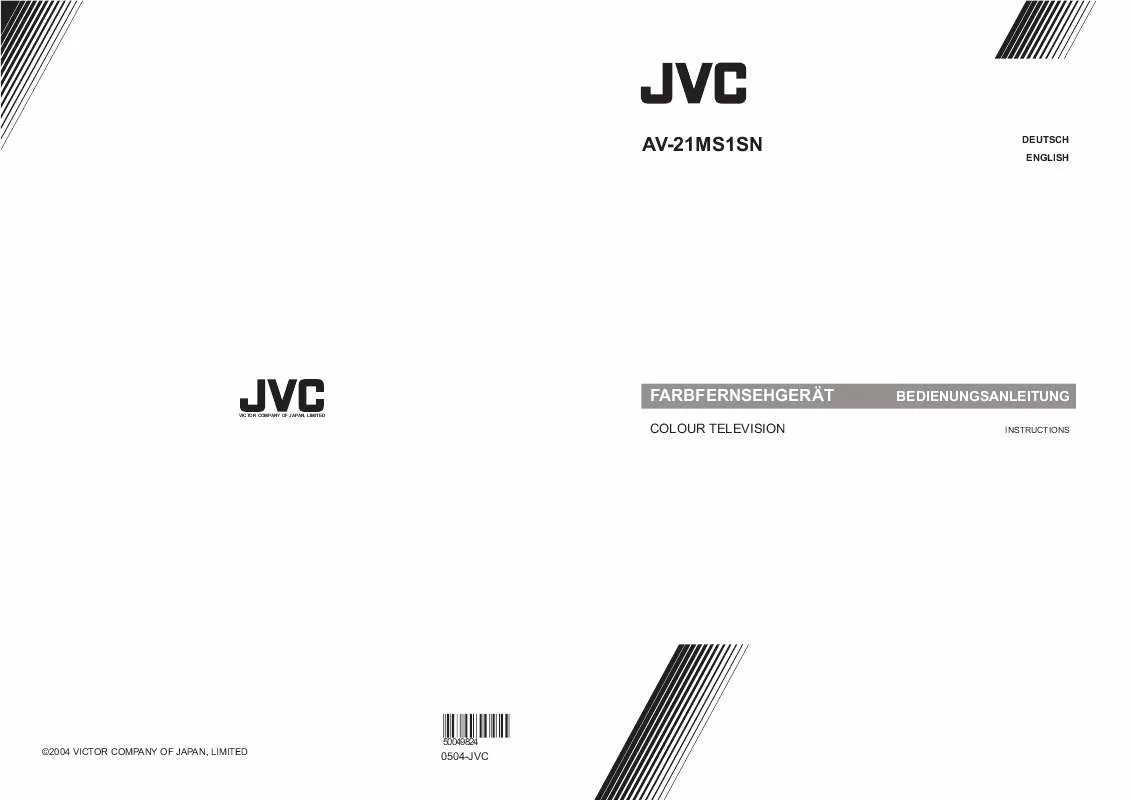 Mode d'emploi JVC AV-21MS1SN