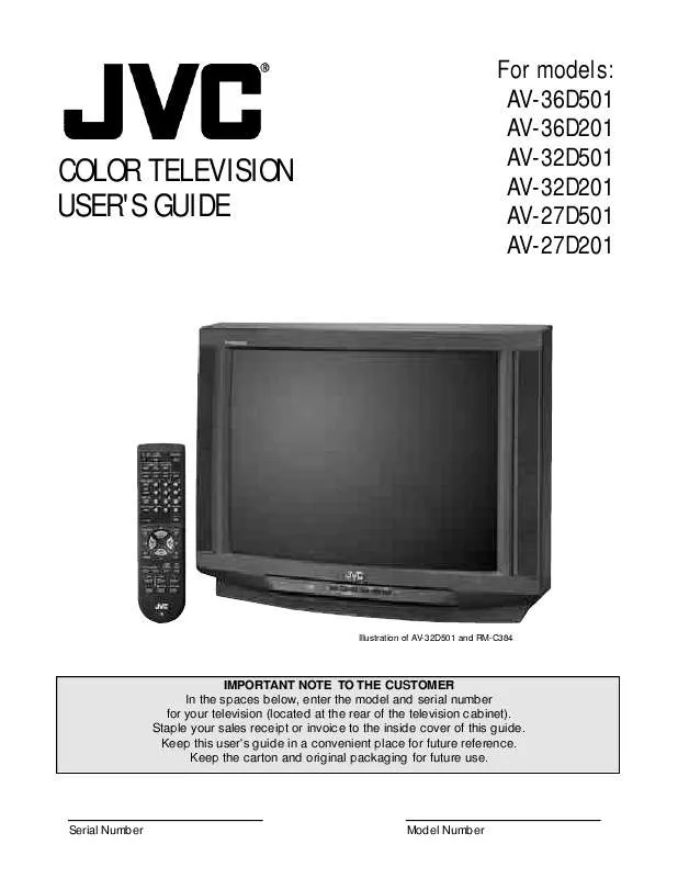 Mode d'emploi JVC AV-27D201