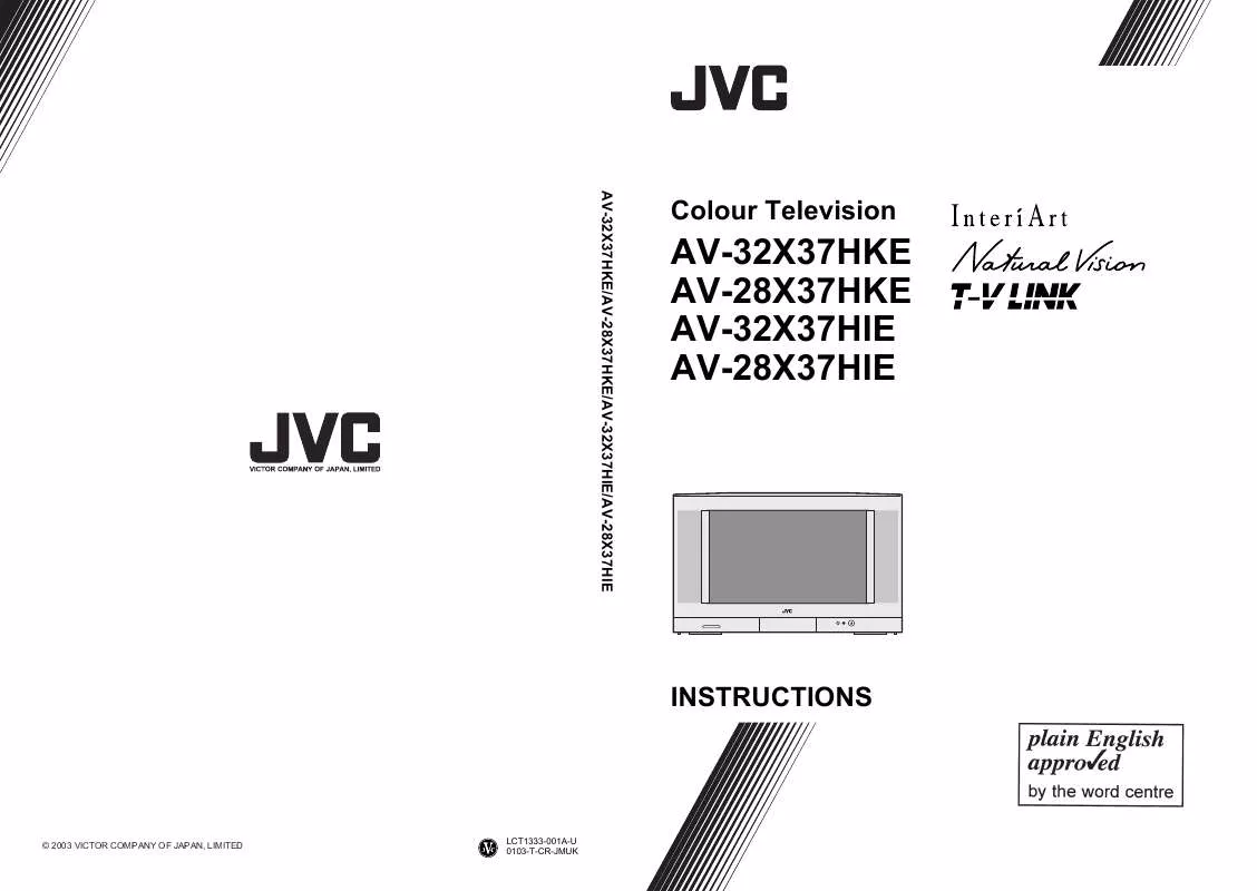 Mode d'emploi JVC AV-28X37