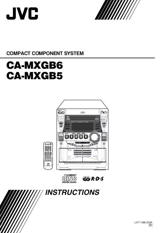 Mode d'emploi JVC CA-MXGB5