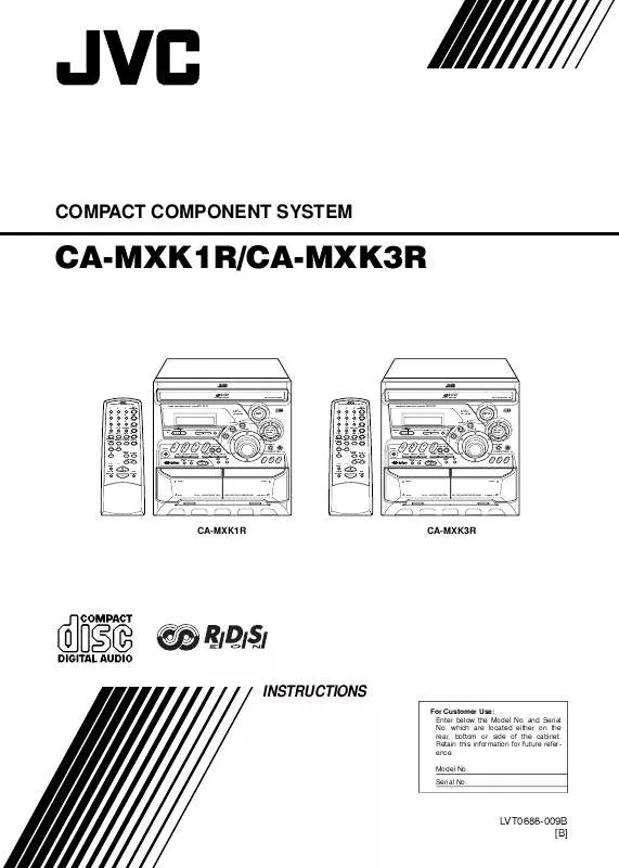 Mode d'emploi JVC CA-MXK1