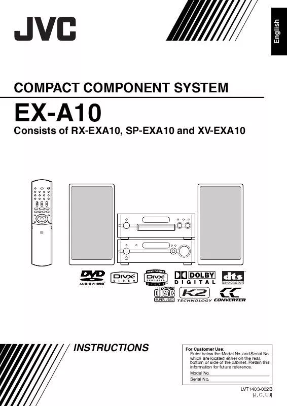 Mode d'emploi JVC EXA10J-EX-A10