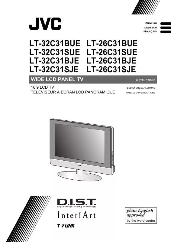 Mode d'emploi JVC LT-32C31SJE