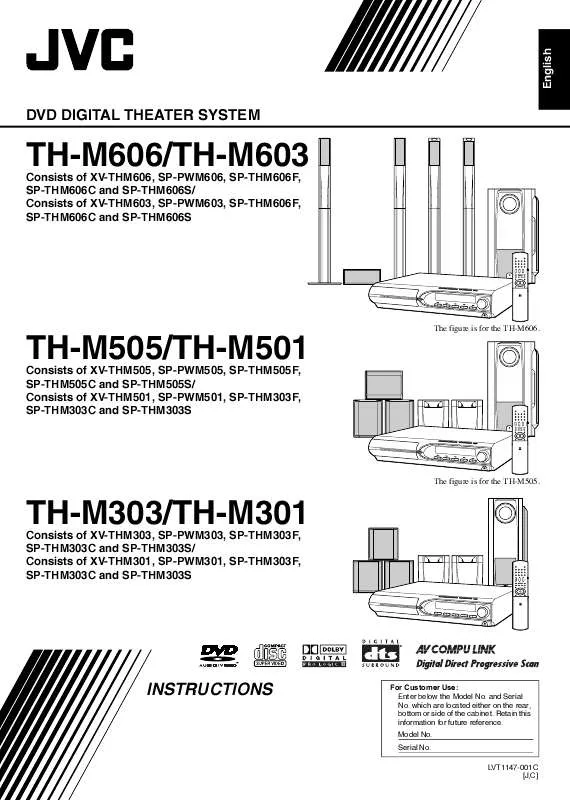 Mode d'emploi JVC RMSTHM303J-RM-STHM303