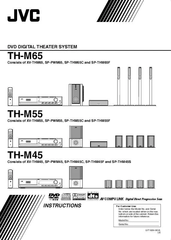 Mode d'emploi JVC RMSTHM45J-RM-STHM45