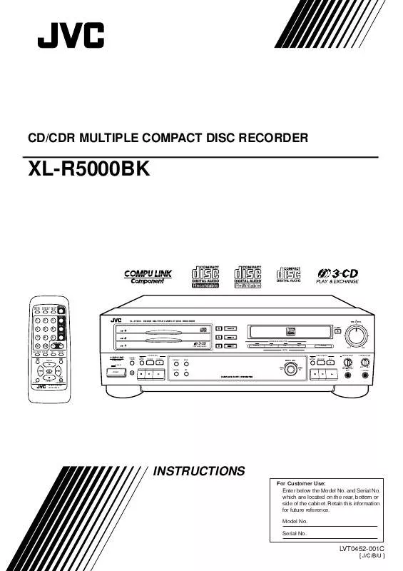 Mode d'emploi JVC XL-R5000