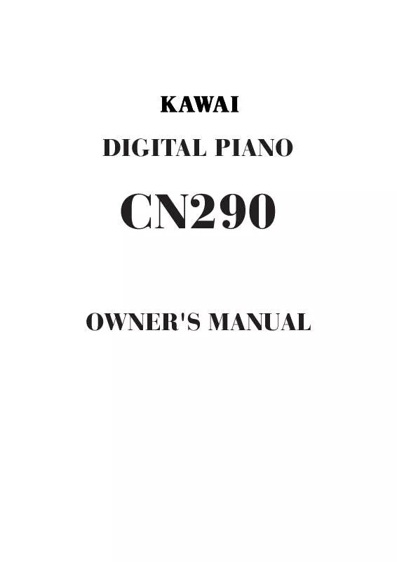 Mode d'emploi KAWAI CN290