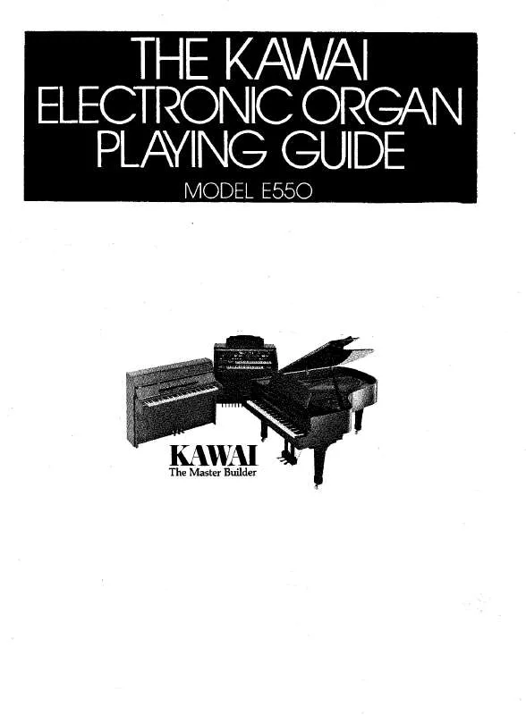 Mode d'emploi KAWAI E550