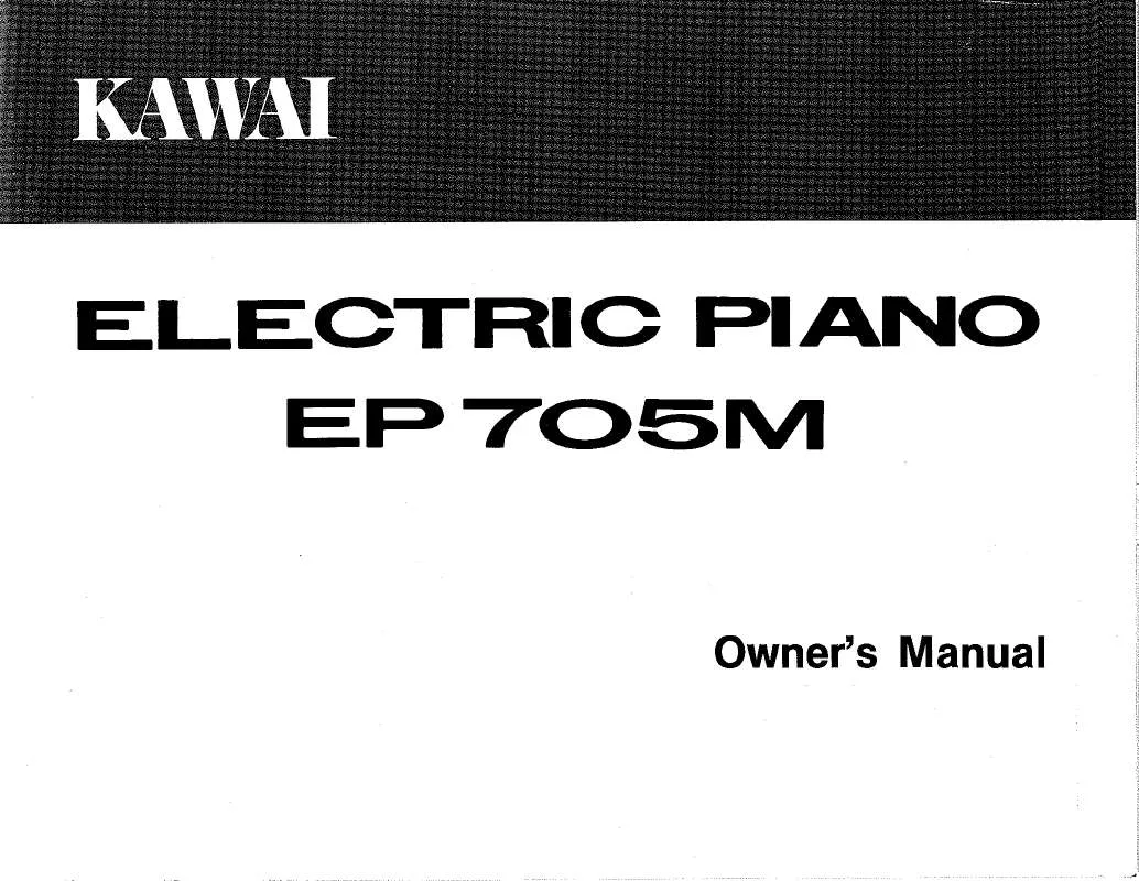 Mode d'emploi KAWAI EP705M