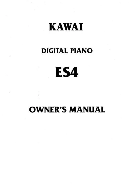 Mode d'emploi KAWAI ES4