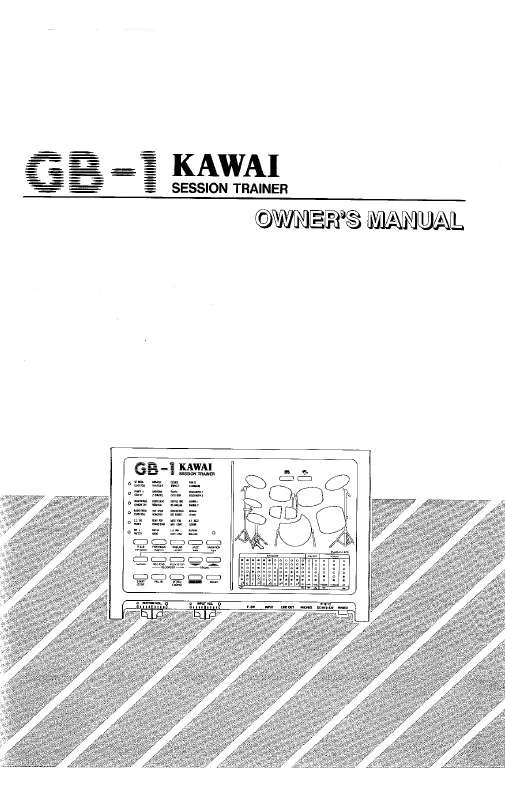 Mode d'emploi KAWAI GB-1