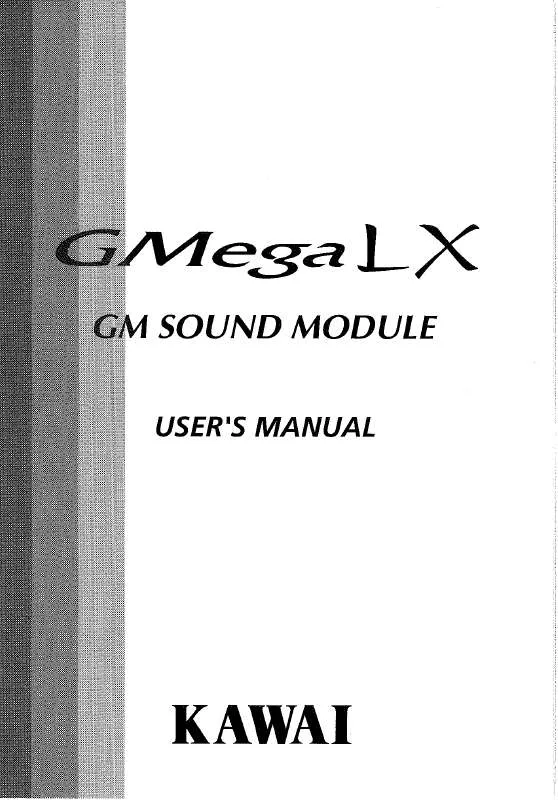 Mode d'emploi KAWAI GMEGA LX