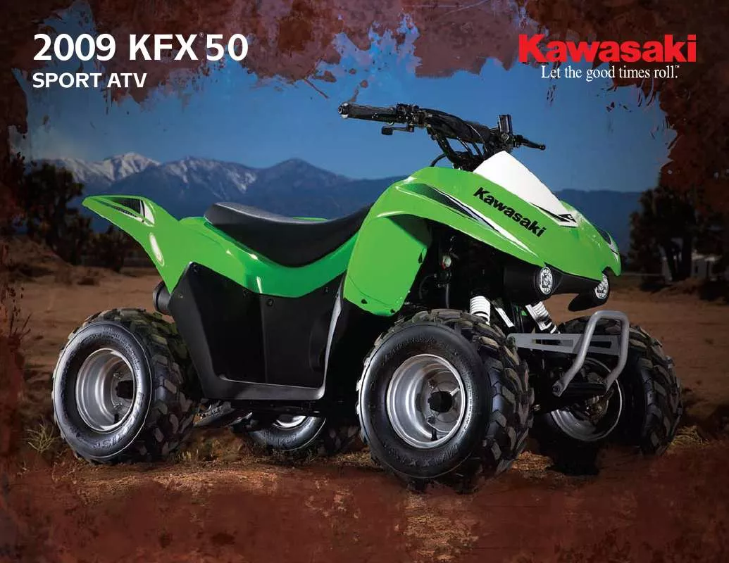 Mode d'emploi KAWASAKI KFX 50