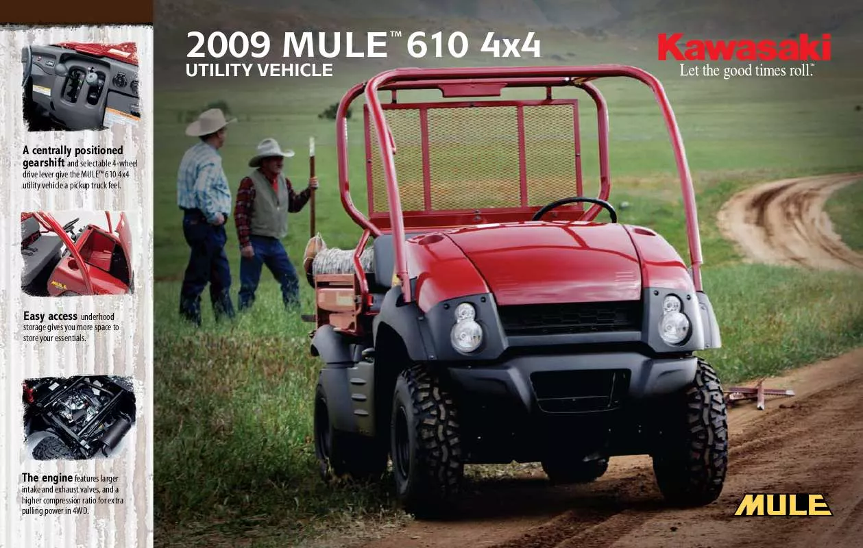 Mode d'emploi KAWASAKI MULE 610