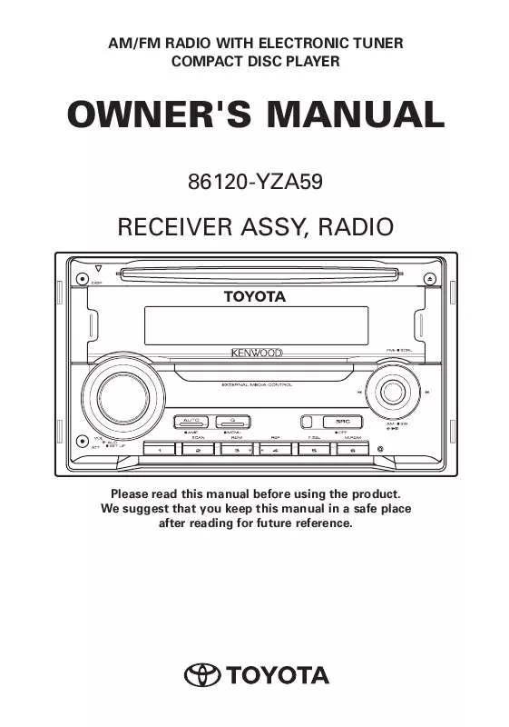 Mode d'emploi KENWOOD 86120-YZA59