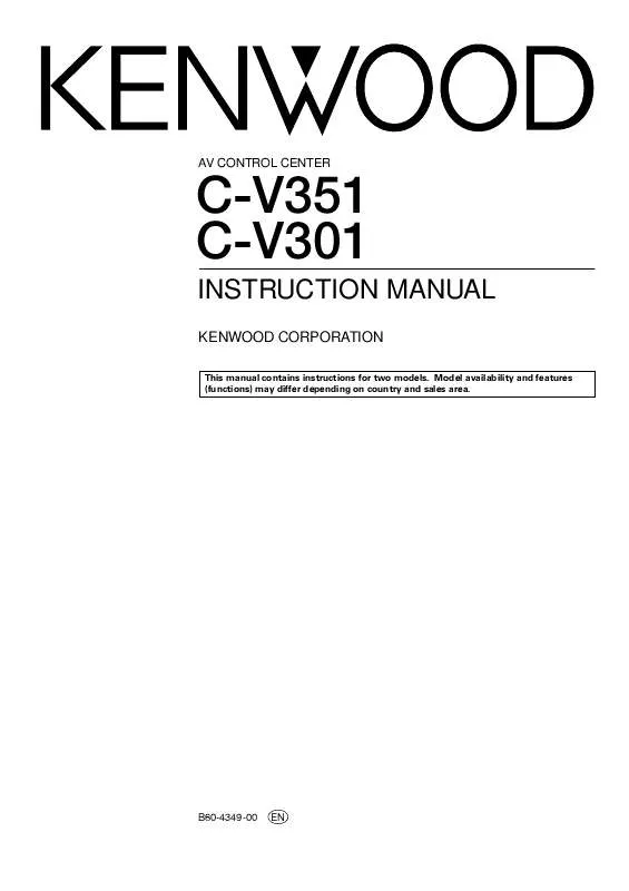 Mode d'emploi KENWOOD C-V350