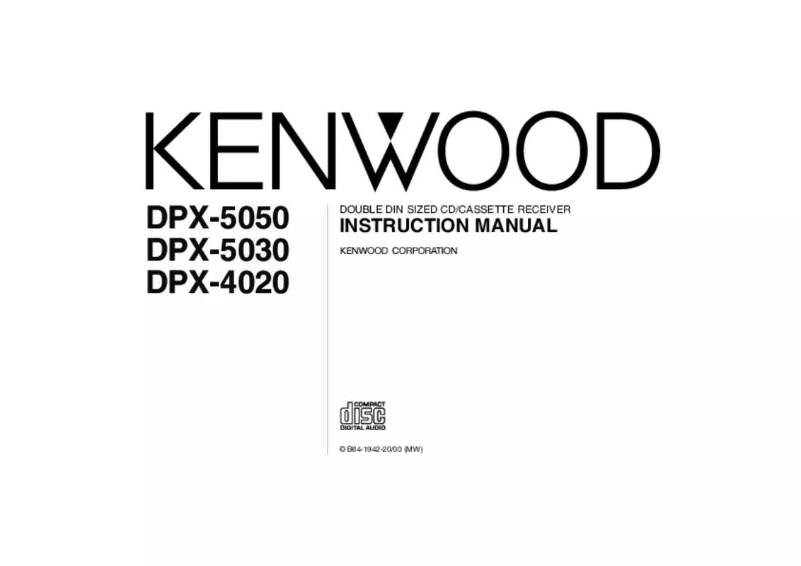 Mode d'emploi KENWOOD DPX-5030