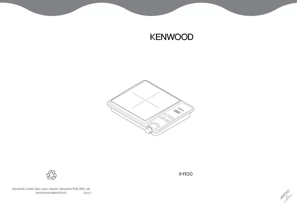 Mode d'emploi KENWOOD IH100-57855 IH100 ENGLISH POCKET