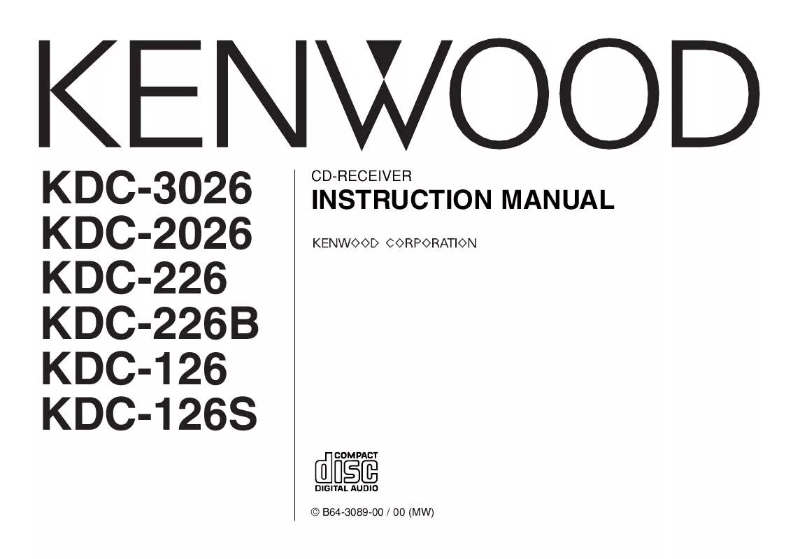 Mode d'emploi KENWOOD KDC-226B
