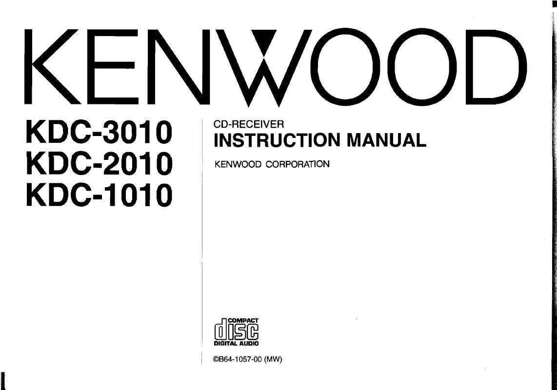 Mode d'emploi KENWOOD KDC-3010