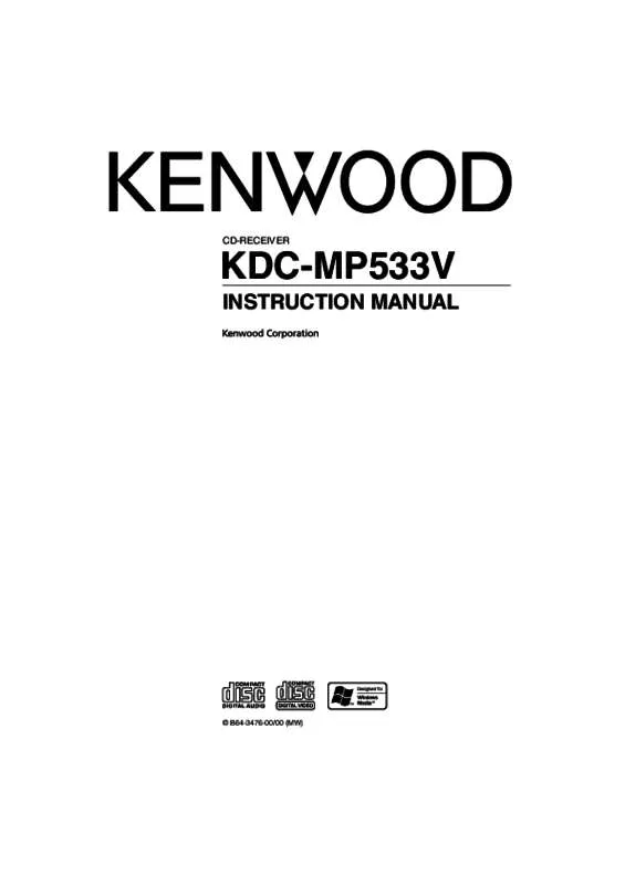 Mode d'emploi KENWOOD KDC-MP533V
