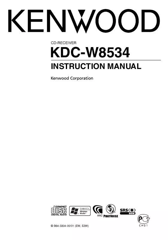 Mode d'emploi KENWOOD KDC-W8534