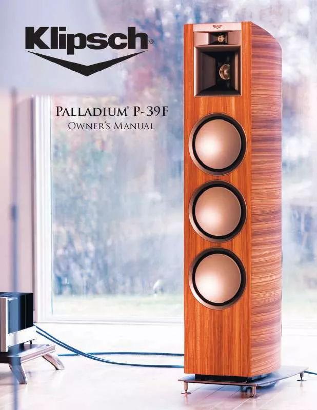 Mode d'emploi KLIPSCH P-39F