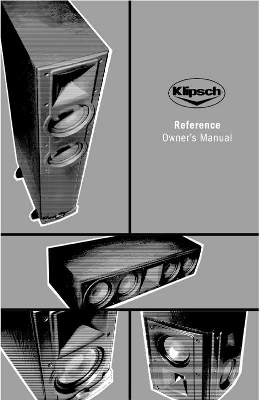 Mode d'emploi KLIPSCH REF IV