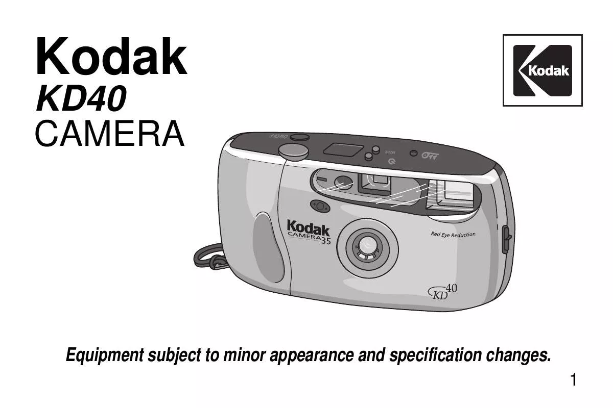 Mode d'emploi KODAK ADVANTIX KD40