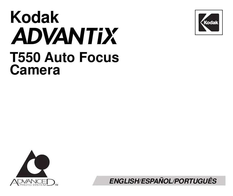 Mode d'emploi KODAK ADVANTIX T550