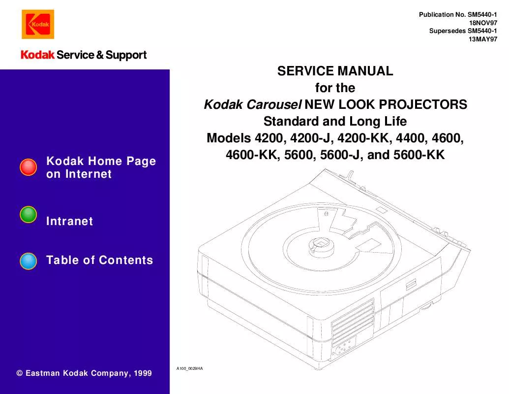 Mode d'emploi KODAK CAROUSEL NEW LOOK PROJECTOR