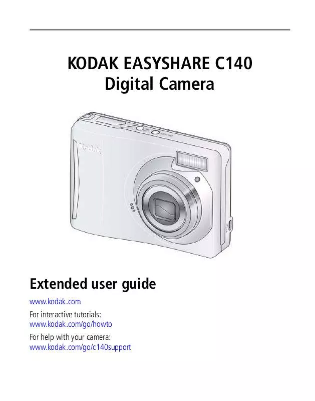 Mode d'emploi KODAK EASYSHARE C140