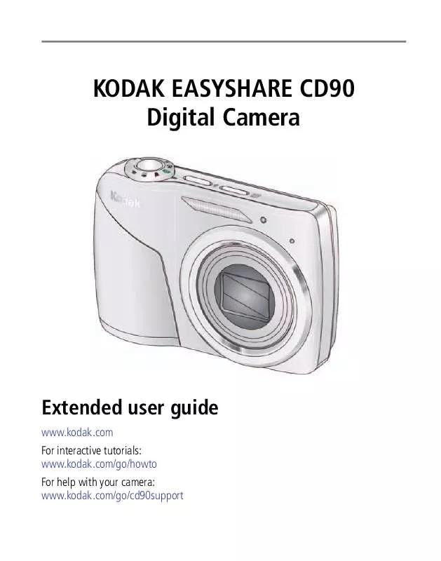 Mode d'emploi KODAK EASYSHARE CD90