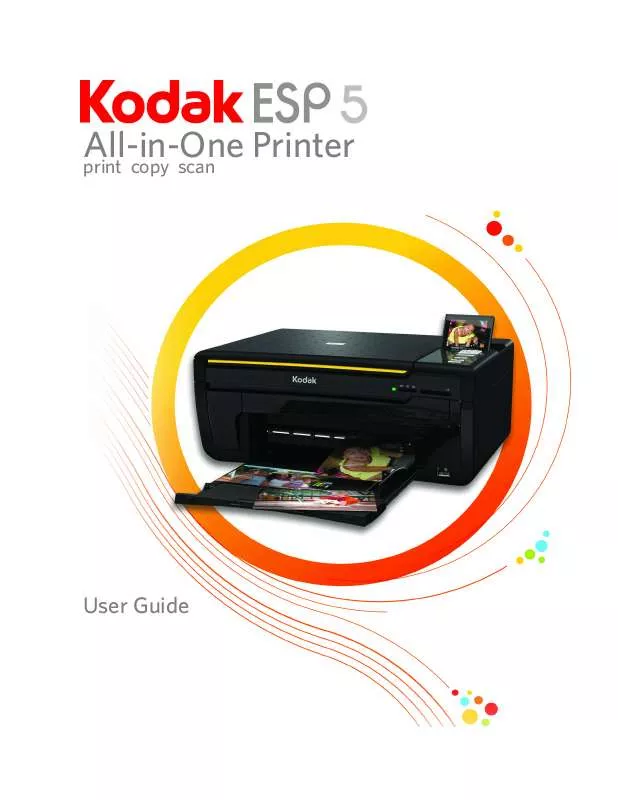 Mode d'emploi KODAK ESP 5 ALL-IN-ONE PRINTER