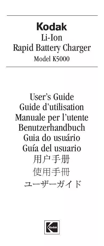 Mode d'emploi KODAK K5000 BATTERY CHARGER