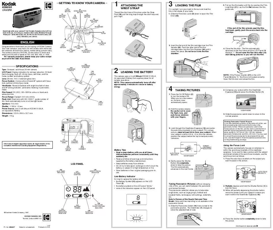 Mode d'emploi KODAK KD60