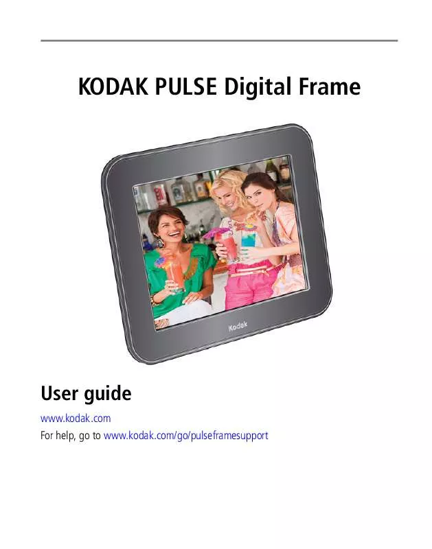 Mode d'emploi KODAK PULSE DIGITAL FRAME