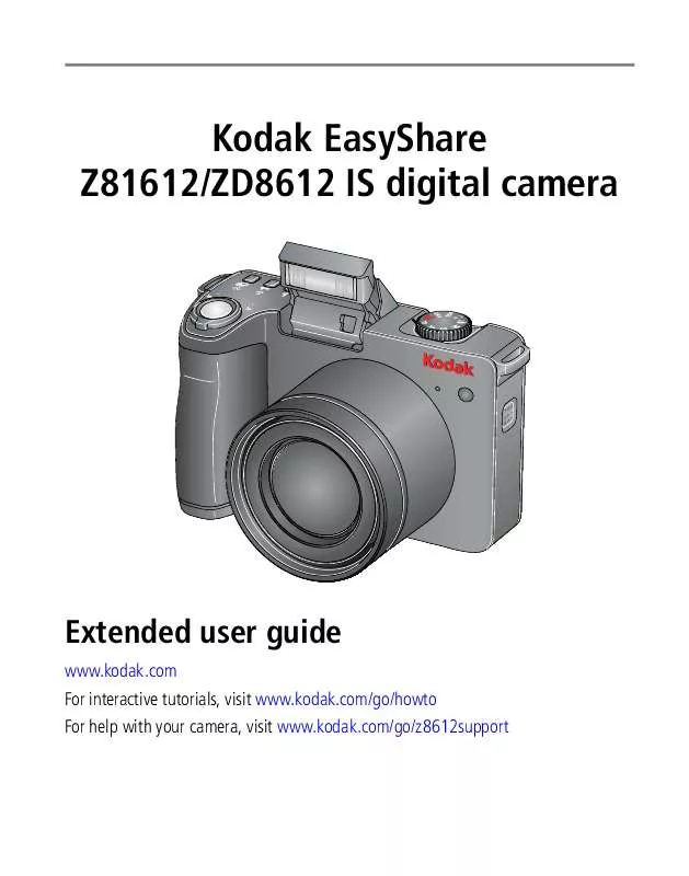 Mode d'emploi KODAK ZD8612 IS