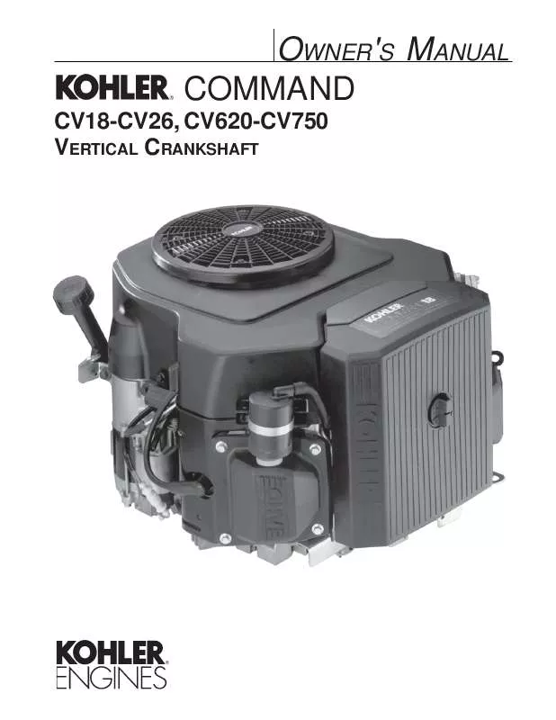 Mode d'emploi KOHLER CV20