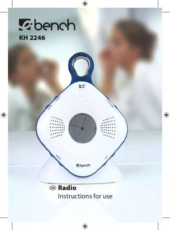 Mode d'emploi KOMPERNASS EBENCH KH 2246 ANALOGUE FM RADIO