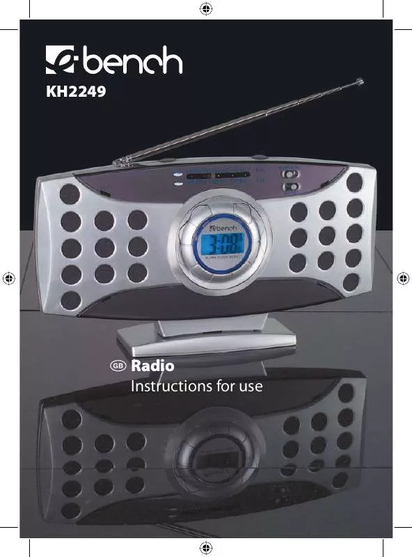 Mode d'emploi KOMPERNASS EBENCH KH 2248-2249 ANALOGUE FM RADIO