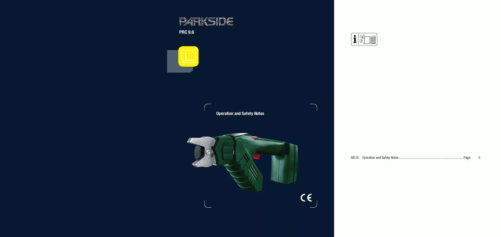 Mode d'emploi KOMPERNASS PARKSIDE KH 3127 PRC 9.6 CORDLESS BRANCH CUTTER