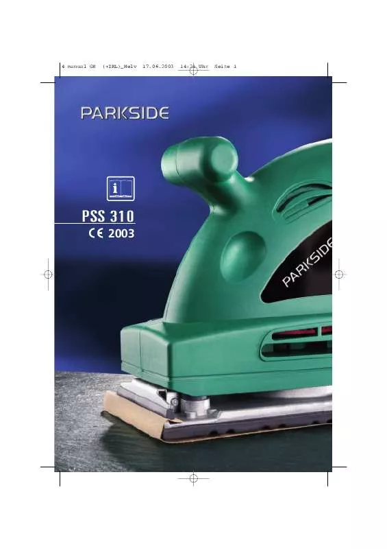 Mode d'emploi KOMPERNASS PARKSIDE PSS 310-KH 3123 PLANSLIP