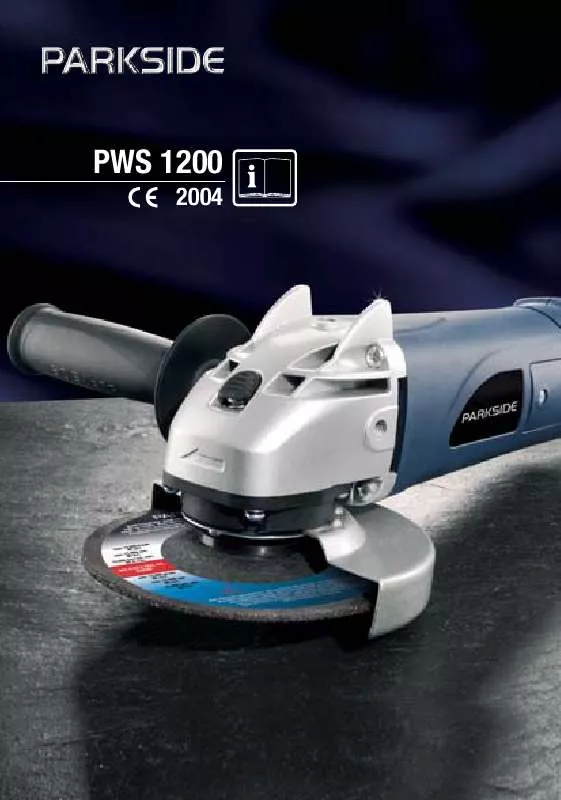 Mode d'emploi KOMPERNASS PARKSIDE PWS 1200 ANGLE GRINDER