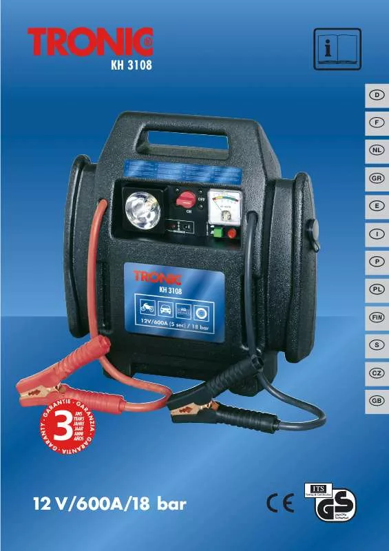 Mode d'emploi KOMPERNASS TRONIC KH 3108 12-VOLT POWER STATION