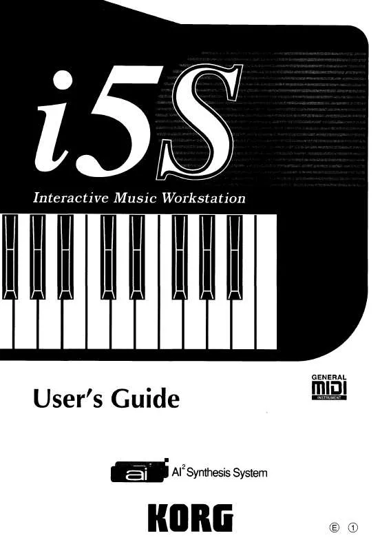Mode d'emploi KORG I5S