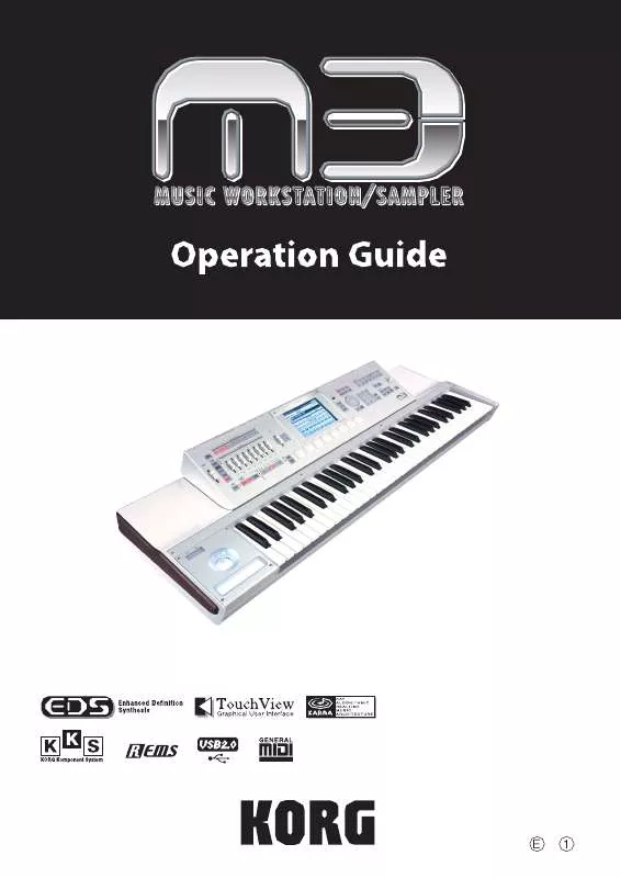 Mode d'emploi KORG M3