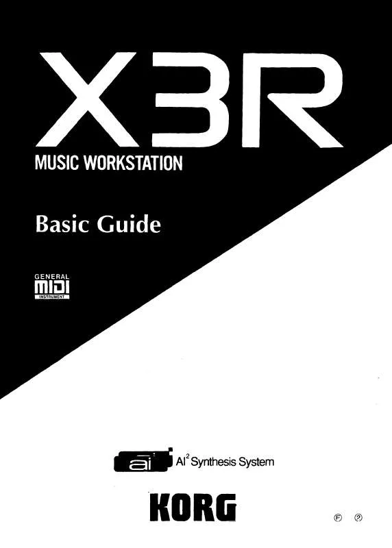 Mode d'emploi KORG X3R