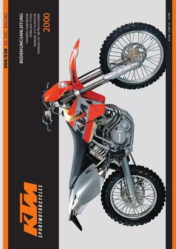 Mode d'emploi KTM 400 SX