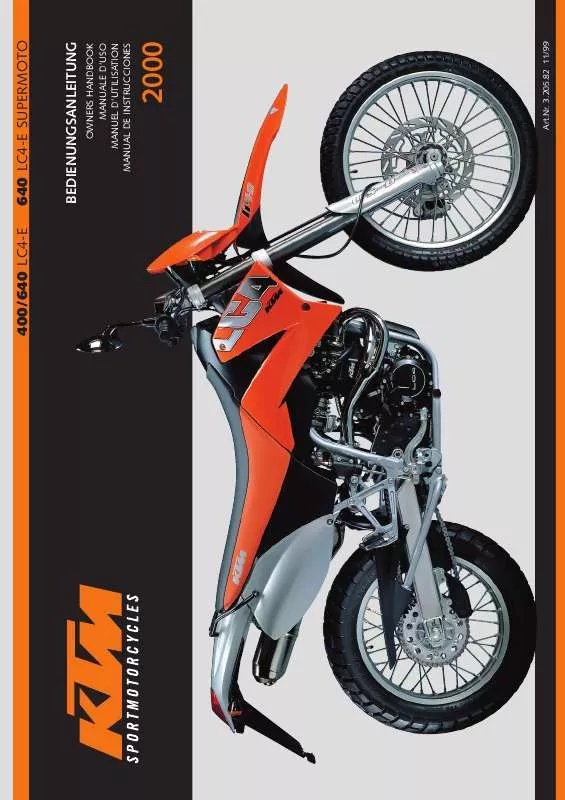 Mode d'emploi KTM 640 LC4-E